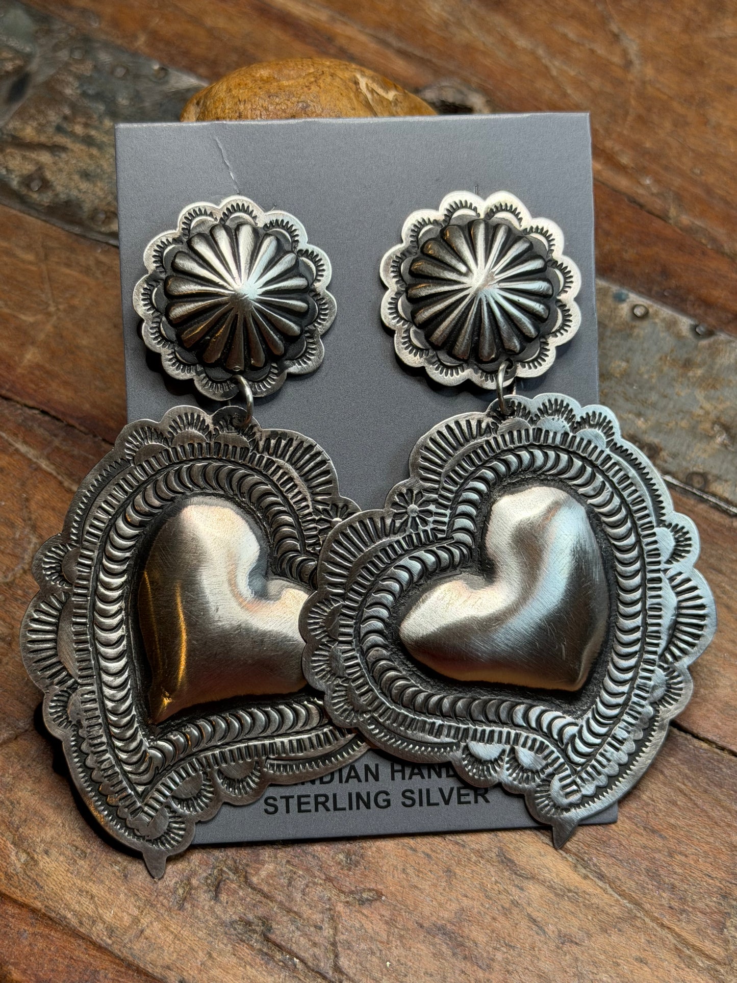 Donna - L Tahe Heart Dangle Earrings