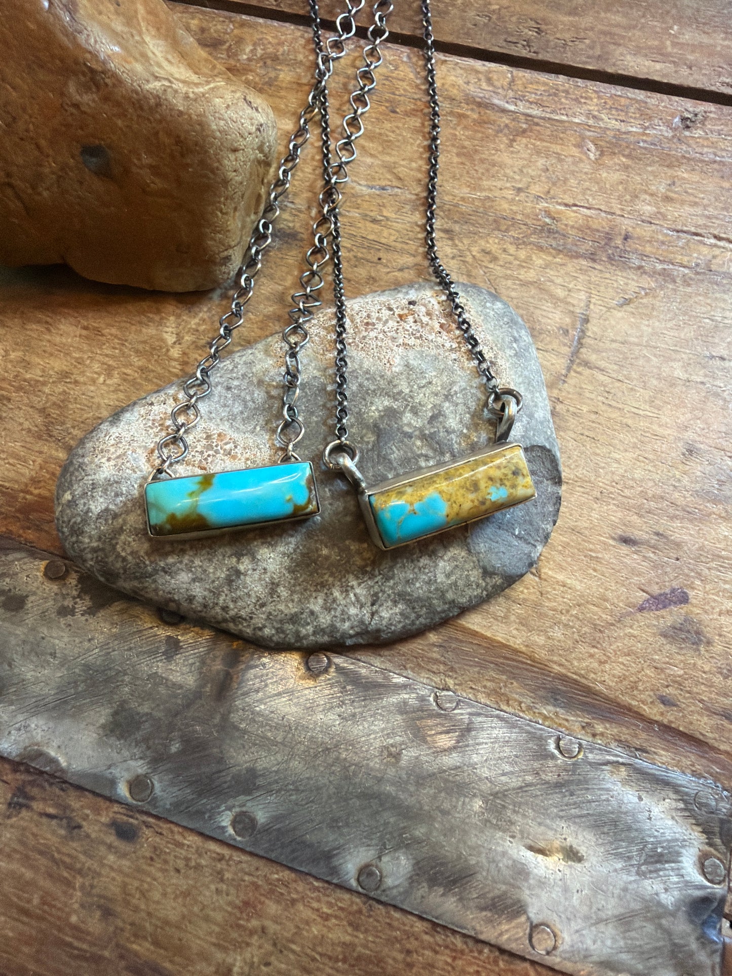 Shawne two mini bar style necklaces