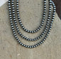 6mm sterling bead 14 inch necklace western moon