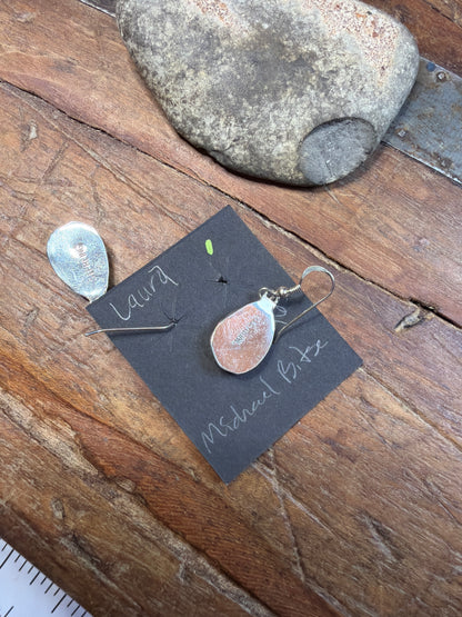 Laura palomino earrings, not stamped by the artist stamp Sterling only(Michael Bitsie)