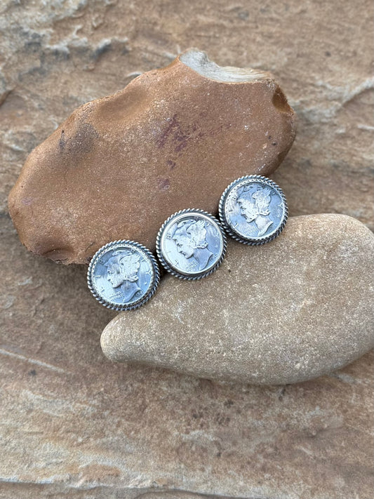 Toni Mercury dime ring size 8 1/4 (1942)