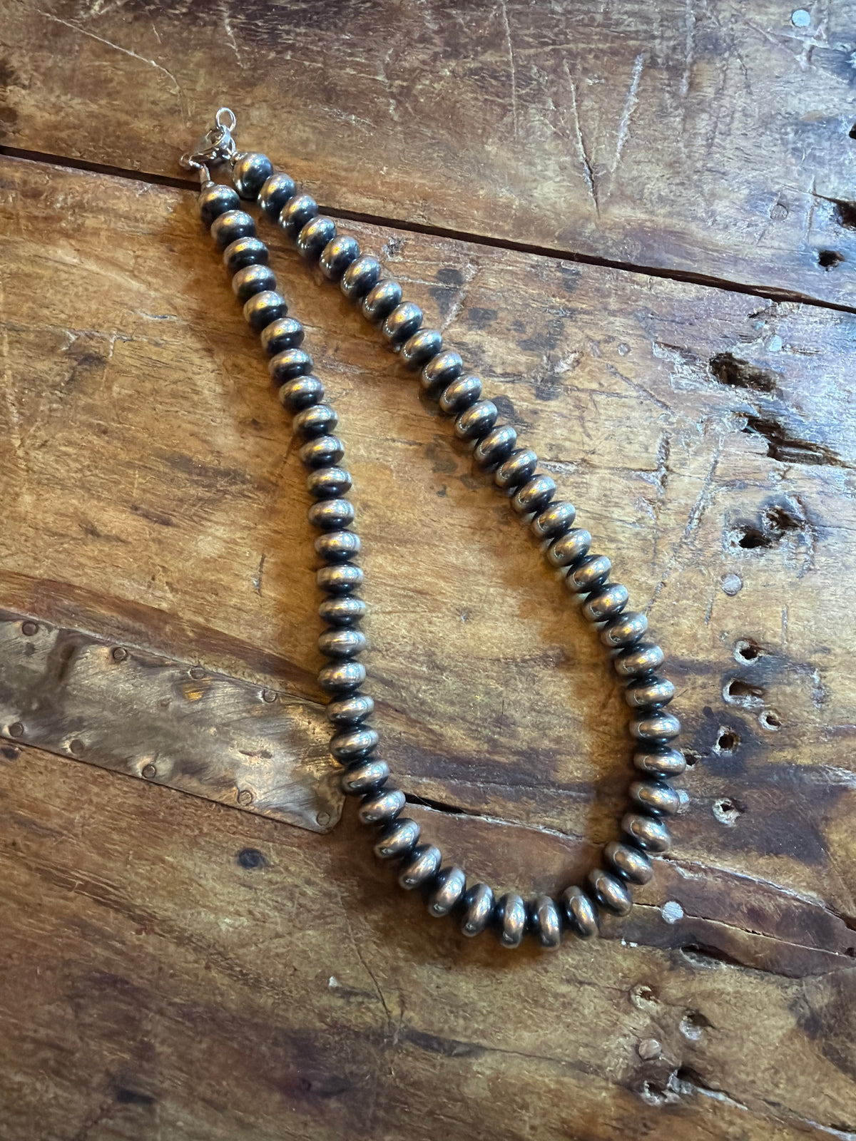 Dawna machine made rondel necklace 18inch