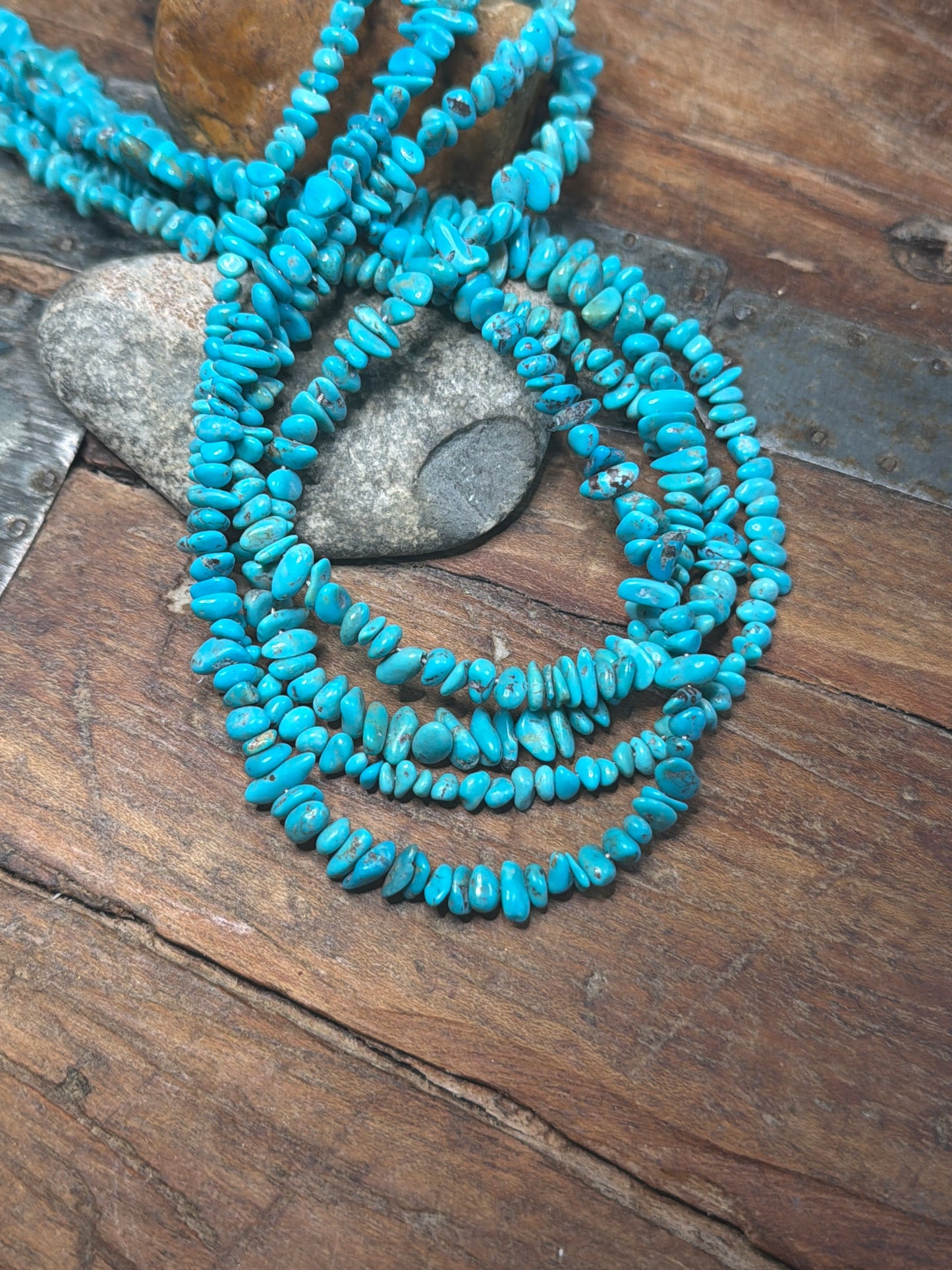 Turquoise Chip Bead Turquoise Necklace