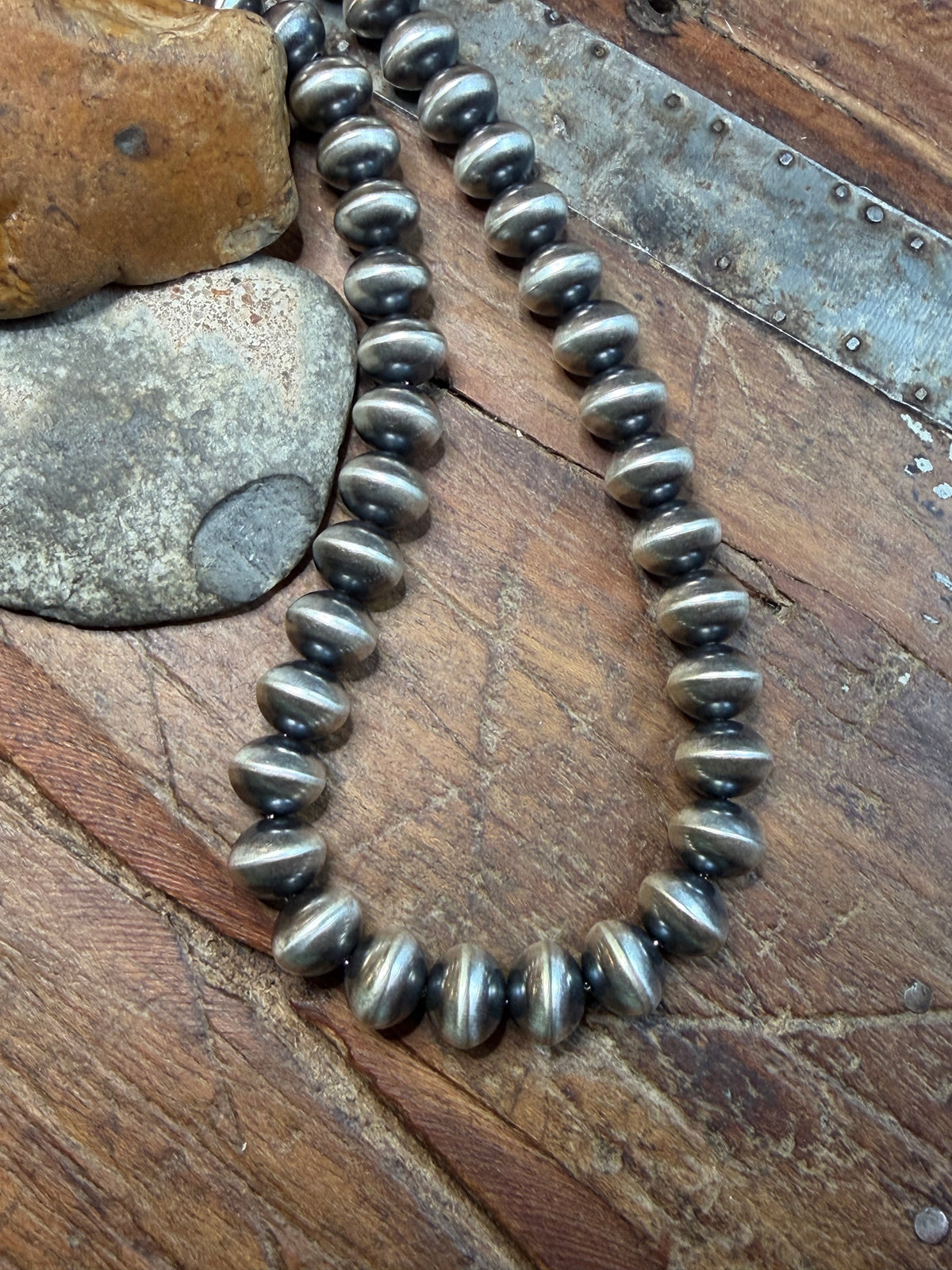 Tammy - 12.33mm Handmade Beaded Necklace - 17" Long