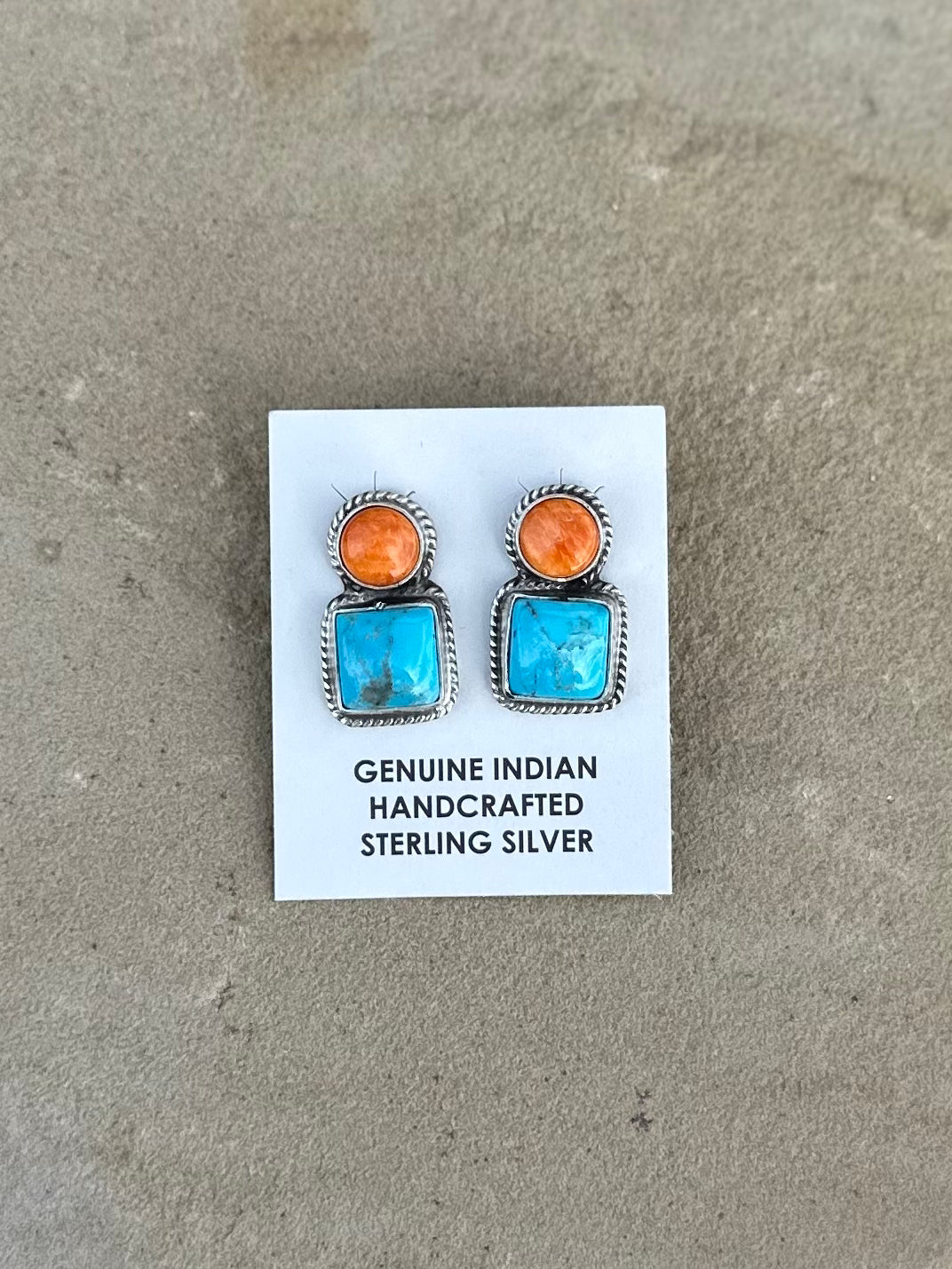Spiny and Turquoise studs