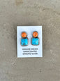 Spiny and Turquoise studs