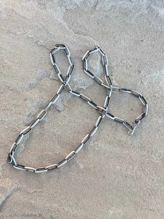 Paperclip chain 24 inches long