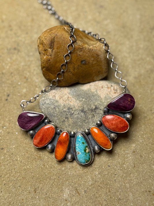 Nicole  Multi Stone Collar Necklace