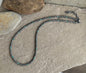 Turquoise and sterling bead necklace