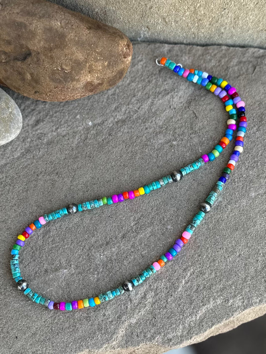 Multi beaded necklace
