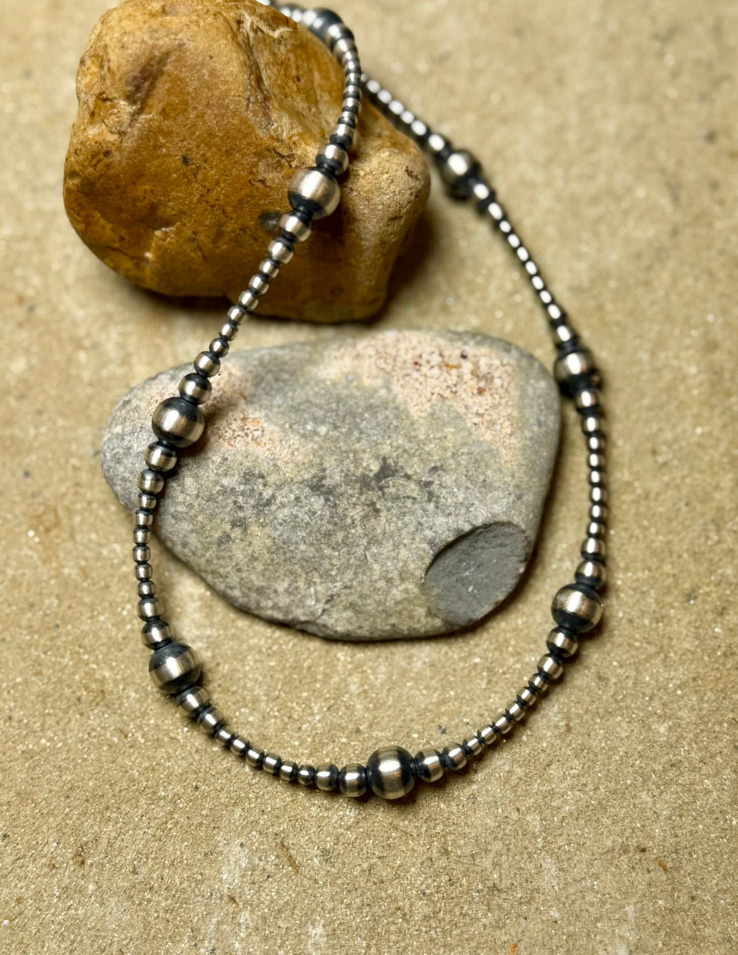 Ally - Graduated Machine Made Beaded Necklace