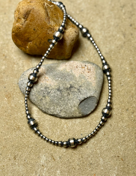 Ally - Graduated Machine Made Beaded Necklace