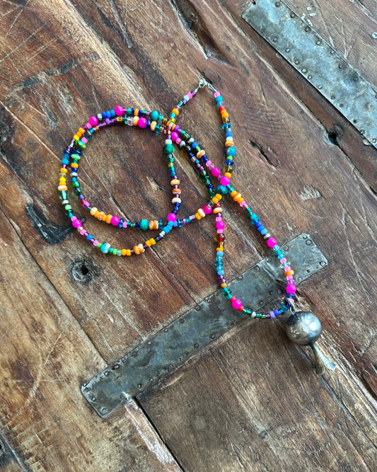 Beaded 36 1/2 inch necklace