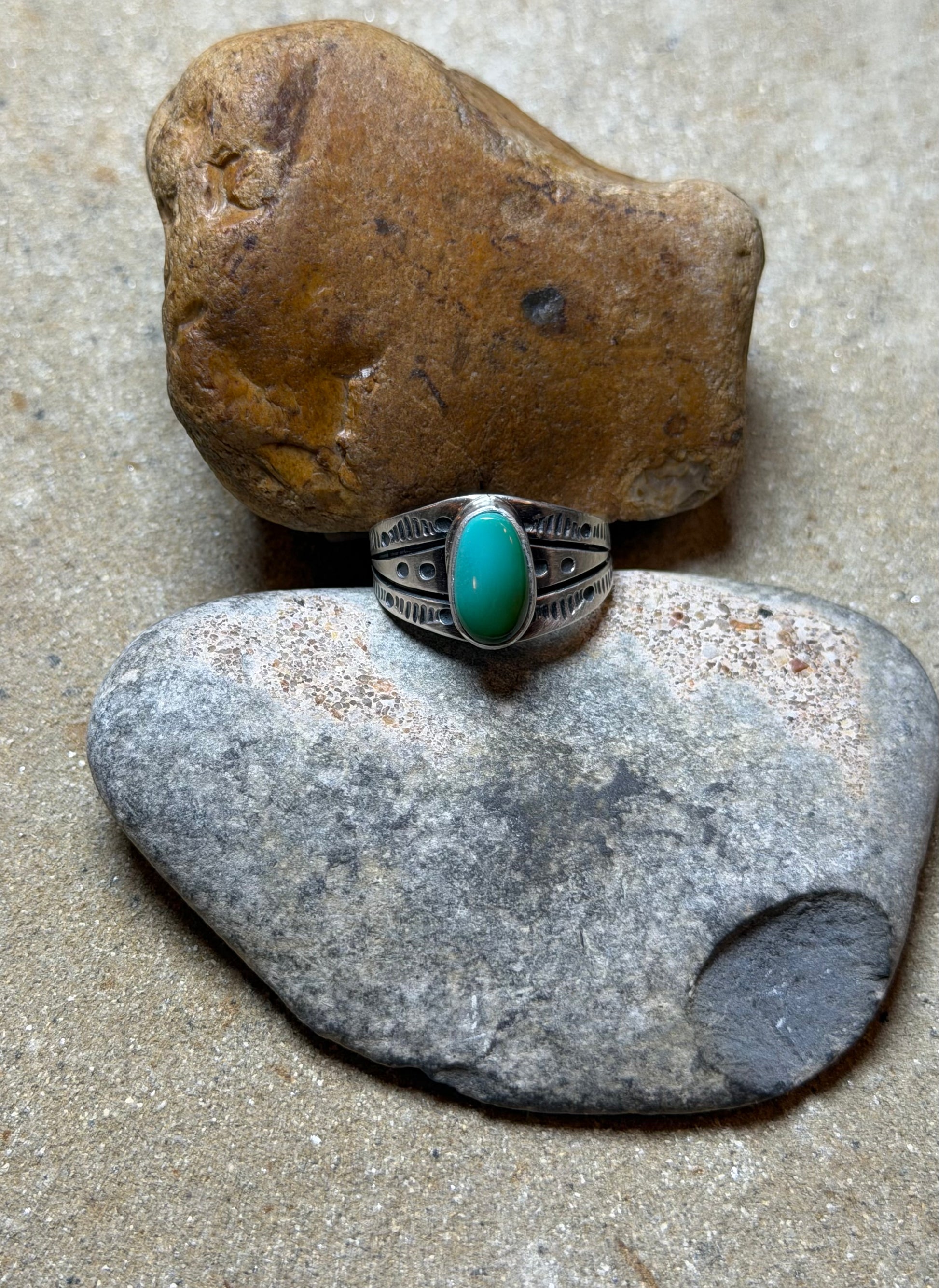Jen - Sonoran Ring Size 8.5 – River Turquoise
