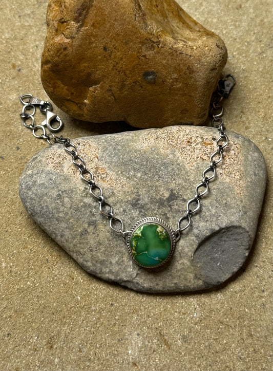 Shelly - Turquoise w Chain Bracelet