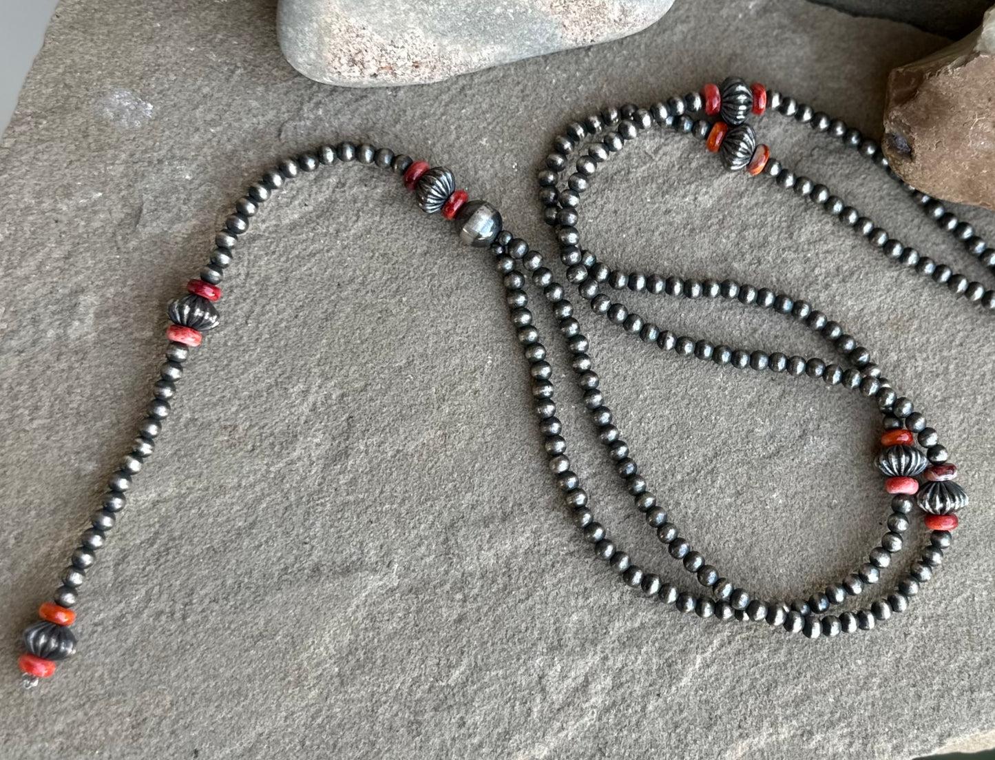 36 inch spiny and pearl necklace