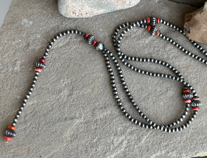36 inch spiny and pearl necklace