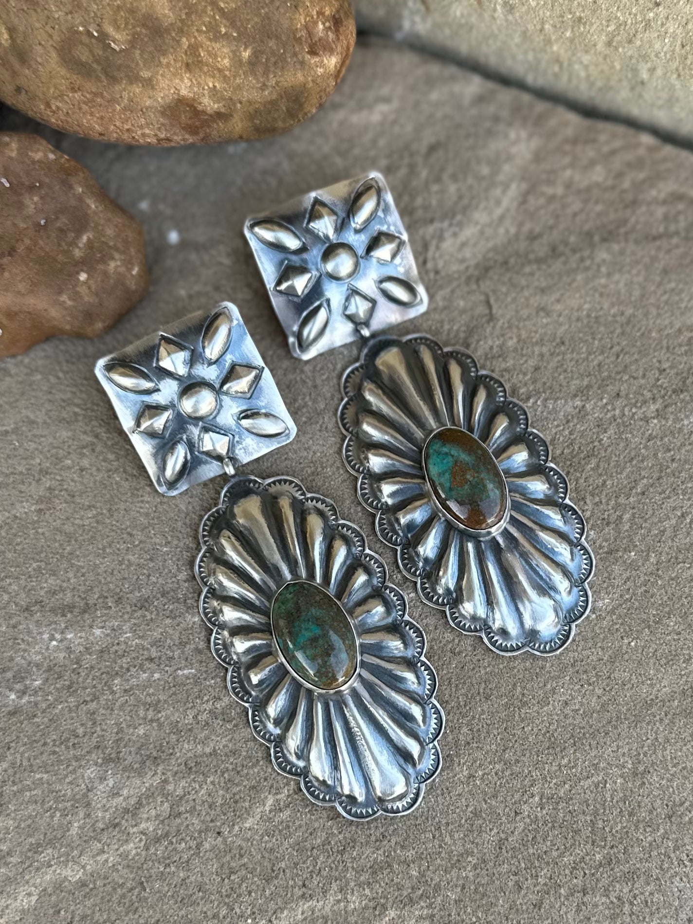 Rita Lee dangle (dark green)
