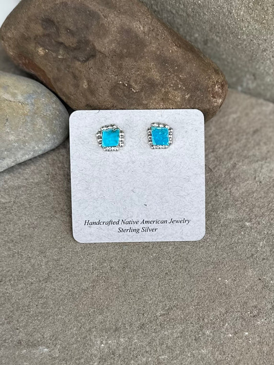 Turquoise stud (lg)