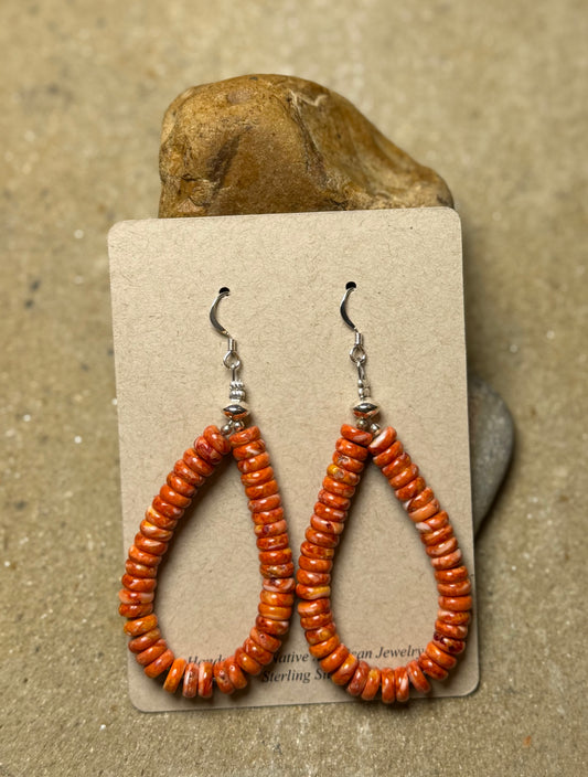 Westcoast - Orange Spiny Hoop Earrings