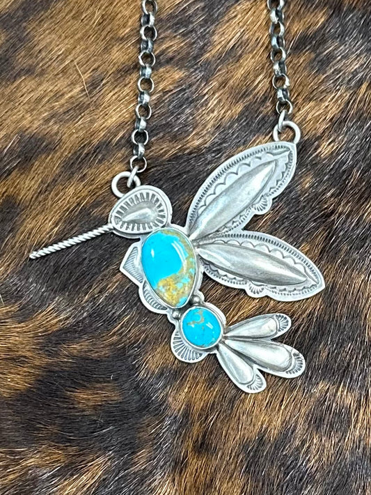 Hummingbird necklace
