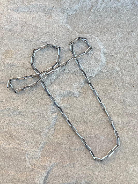 Paper clip chain 24 3/8 inches long