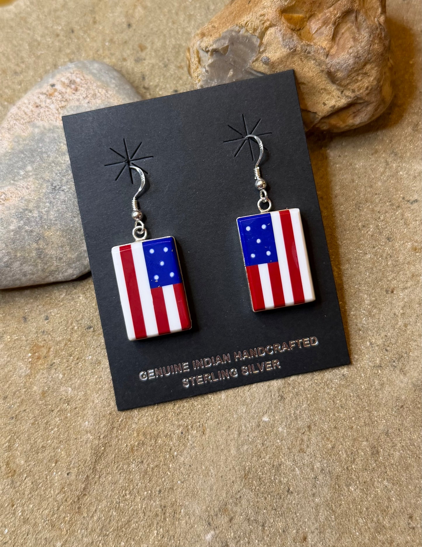 Flag earrings