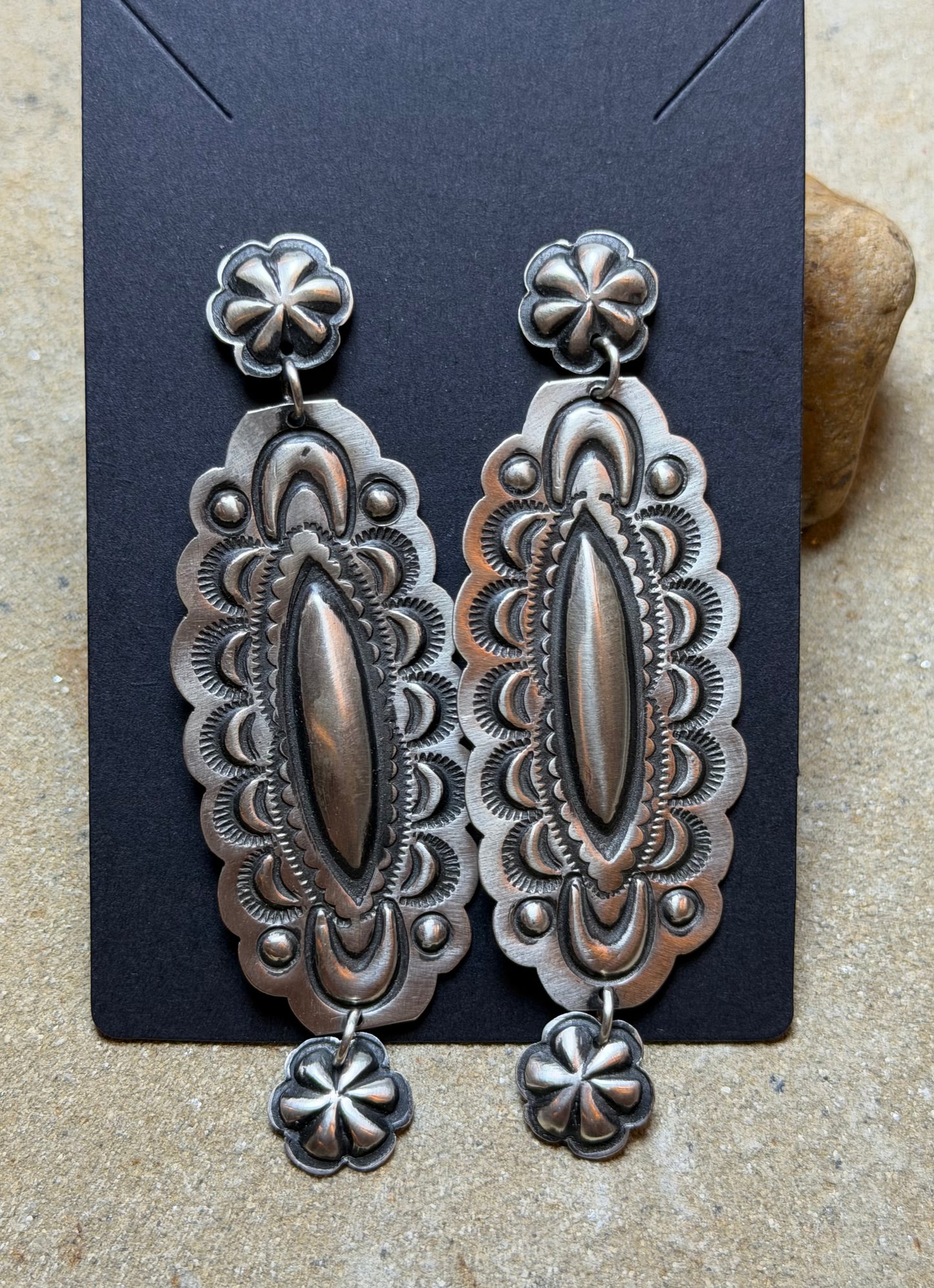 Sabrina - L Tahe Sterling Dangle Earrings