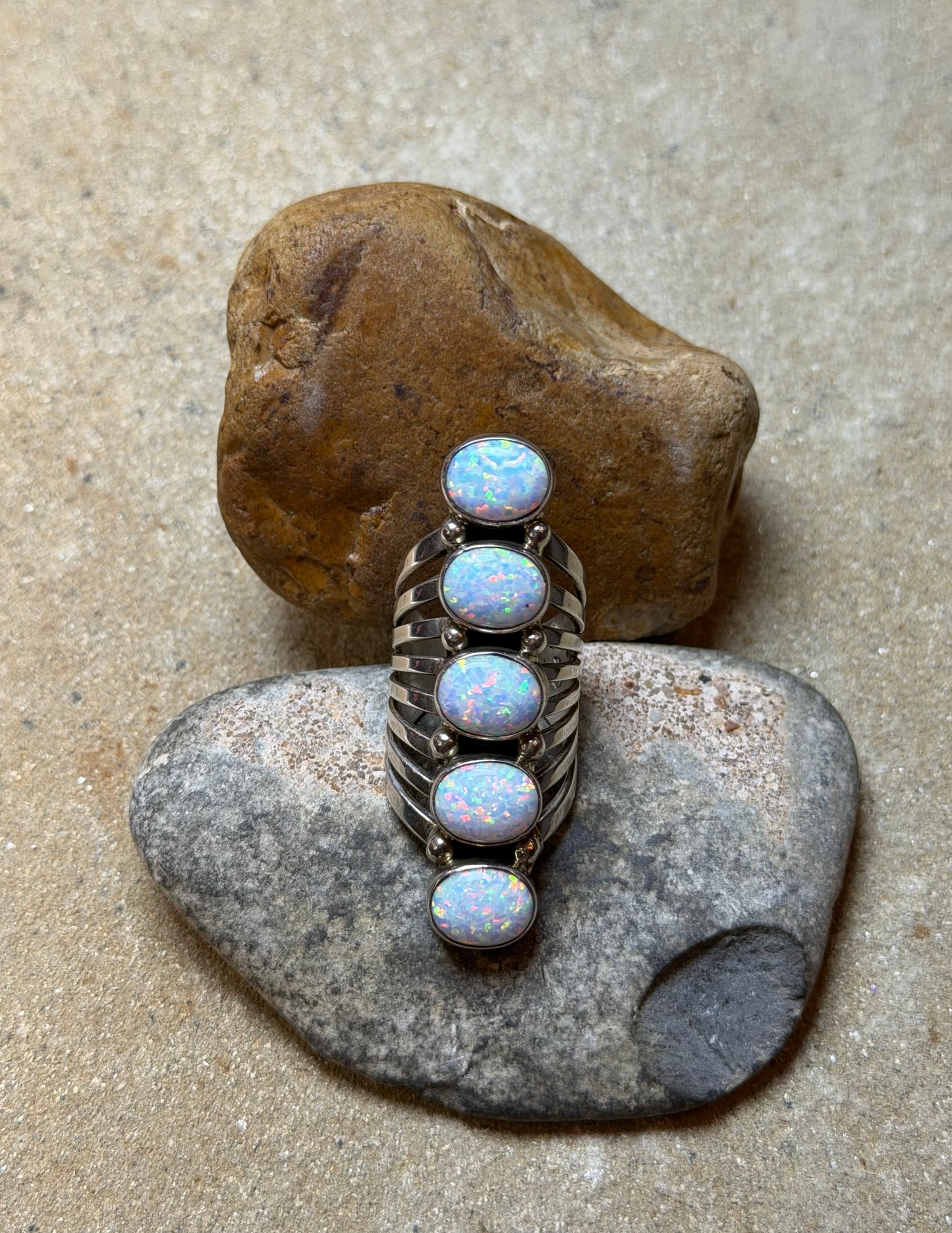 Marisa - 5 Stone Opal Ring Size 6.25"