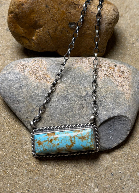 Nancy - Turquoise Bar Necklace