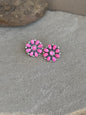 Hot pink opal cluster
