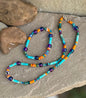 Multi bead necklace comes with complementary bracelet😜