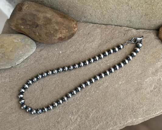 8mm 16 inch sterling pearl