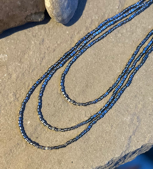 2.5mm 16inch Sterling box beads