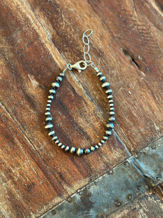 Sterling pearl bracelet