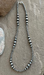 Sterling 16 inch beaded necklace
