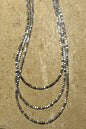 Crystal - 2mm Machine Made Box Beaded Necklace