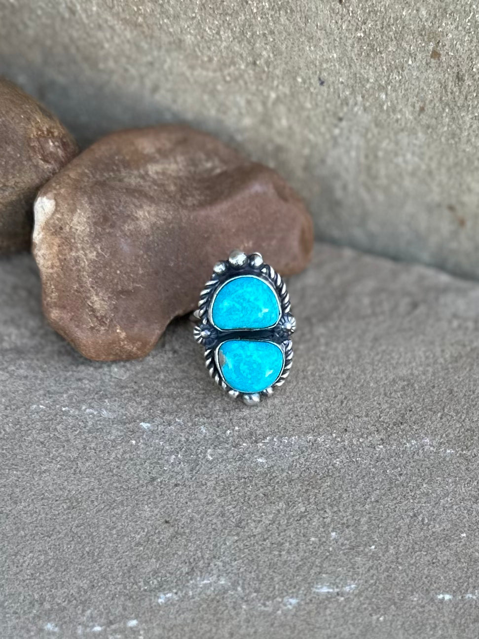 Robert shaky two stone ring 7 1/4