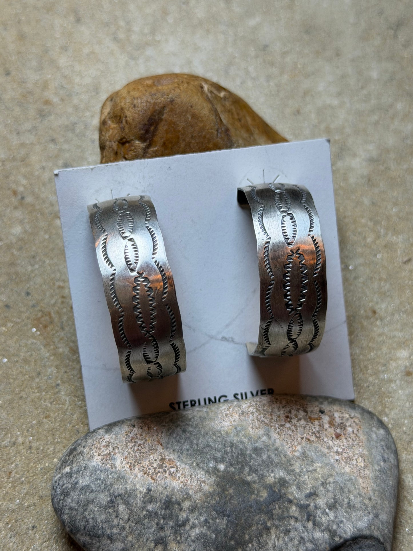 MS Vioch - Sterling Hoop Earrings
