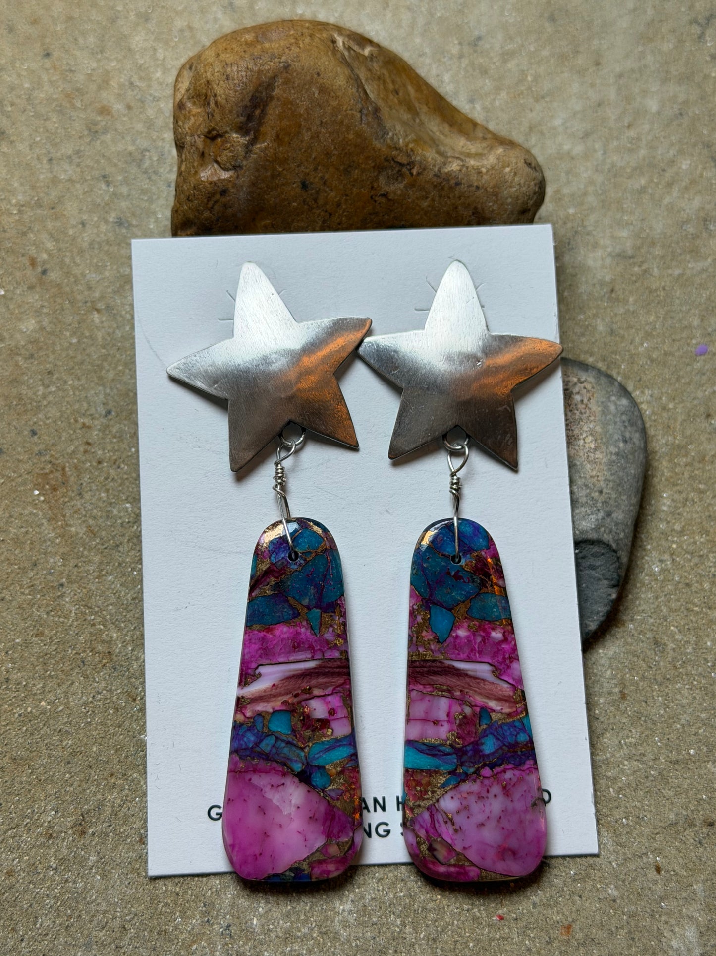 Sophia - Star Stud w Dalia Dangle Bars