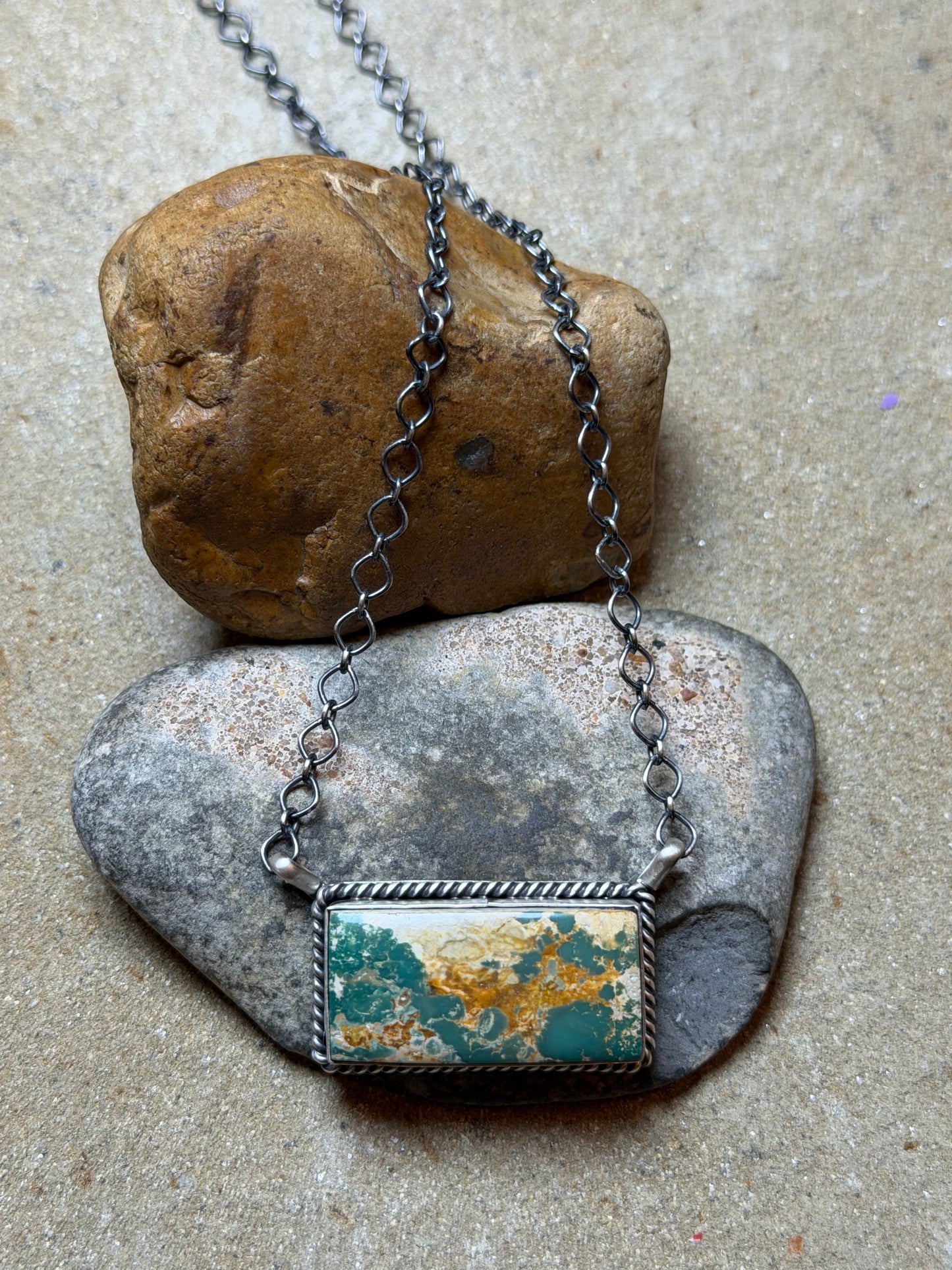 Kendall - Turquoise Bar Necklace