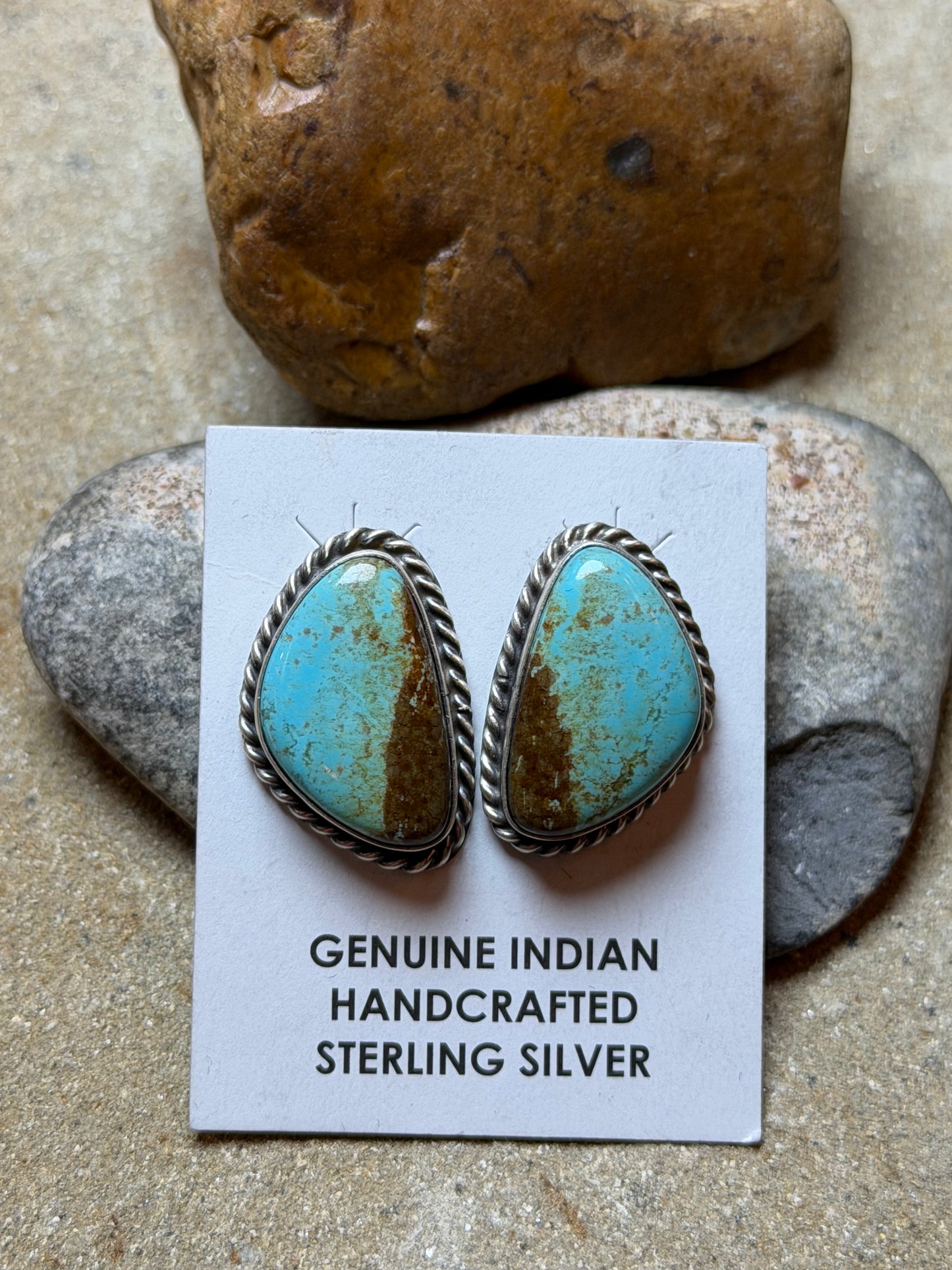 Esther - Turquoise Stud Earrings