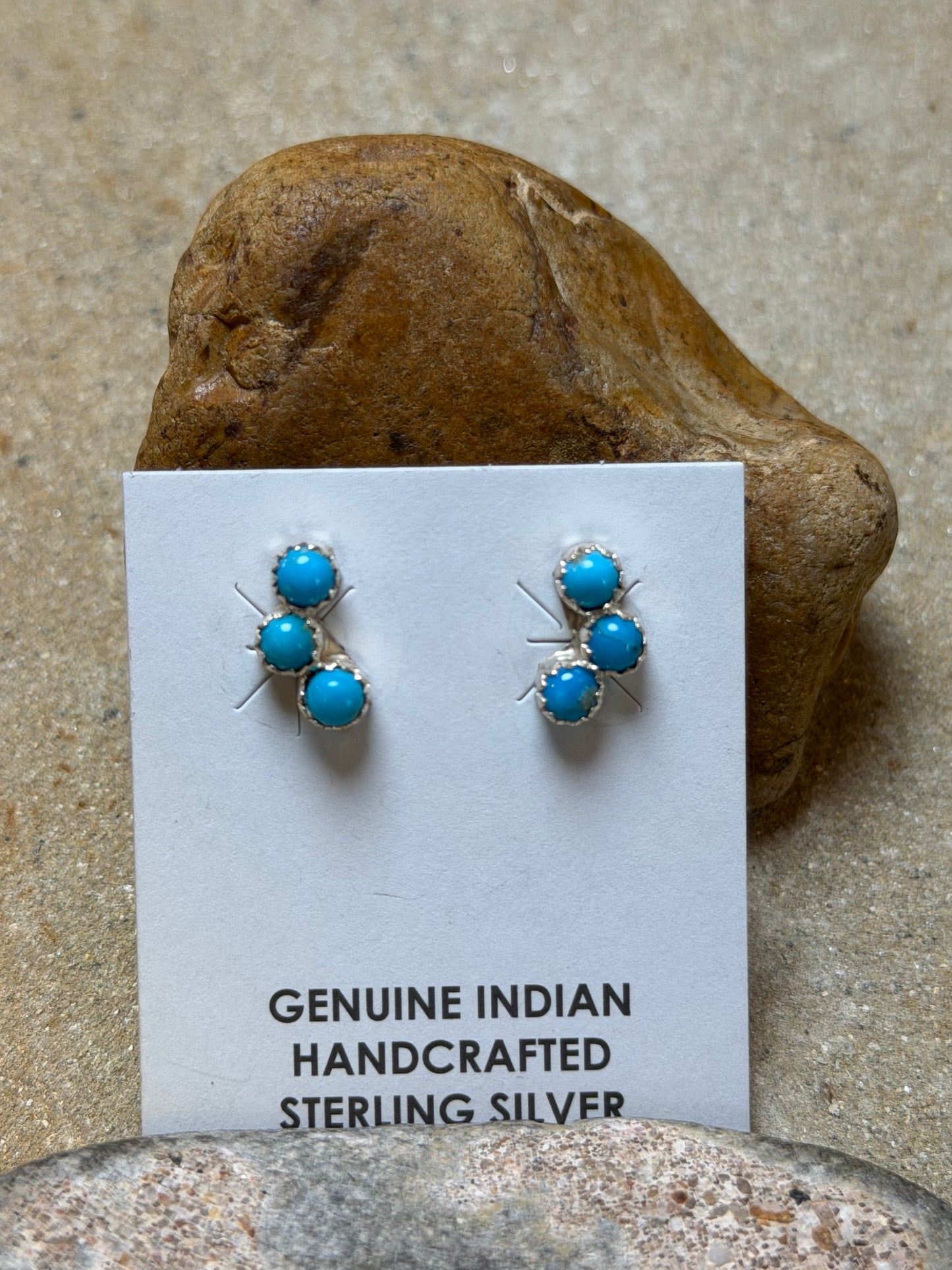 Gabbie - Turquoise Crawler Stud Earrings