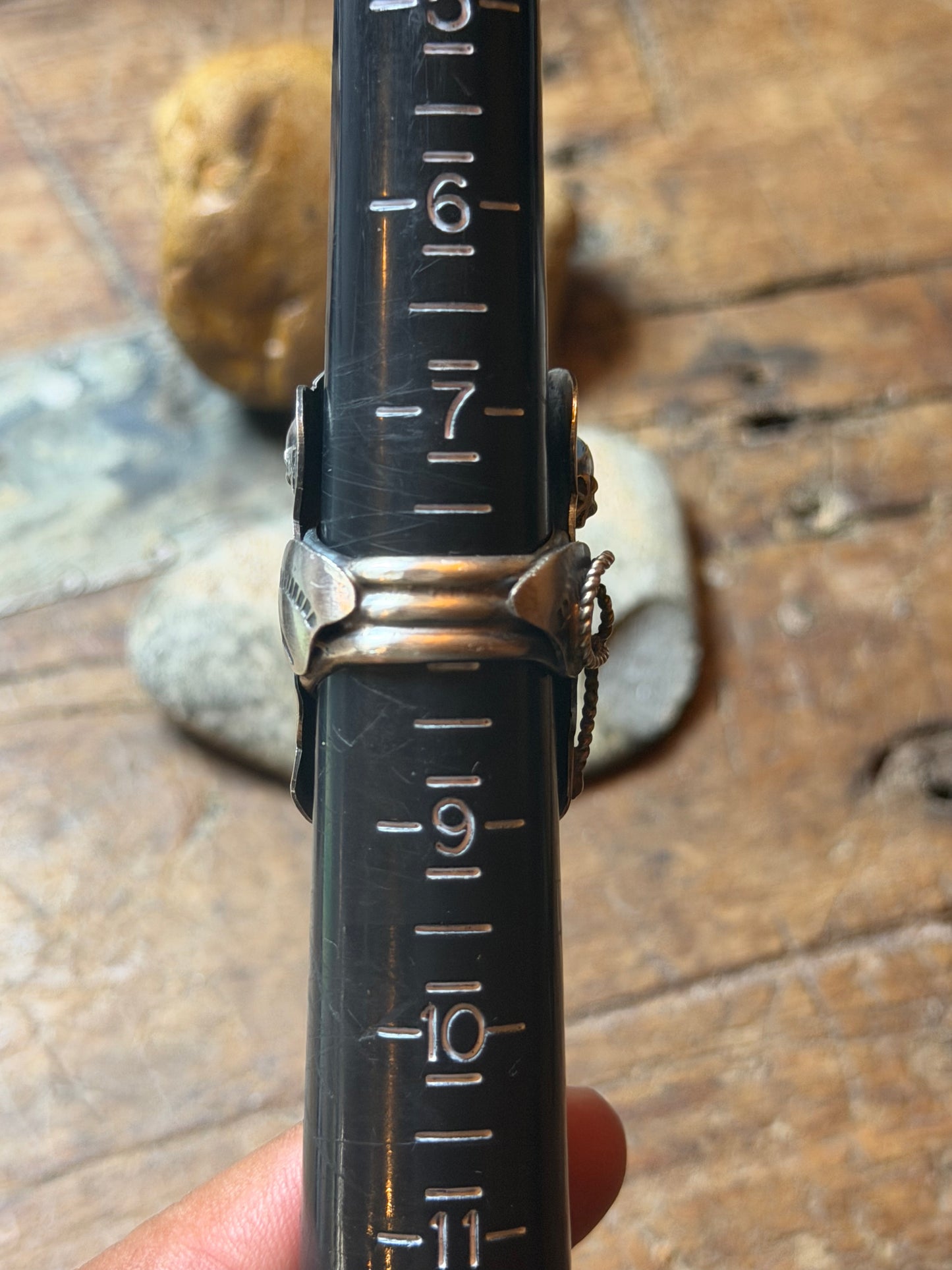 Sally - Sterling Saddle Ring Size 8