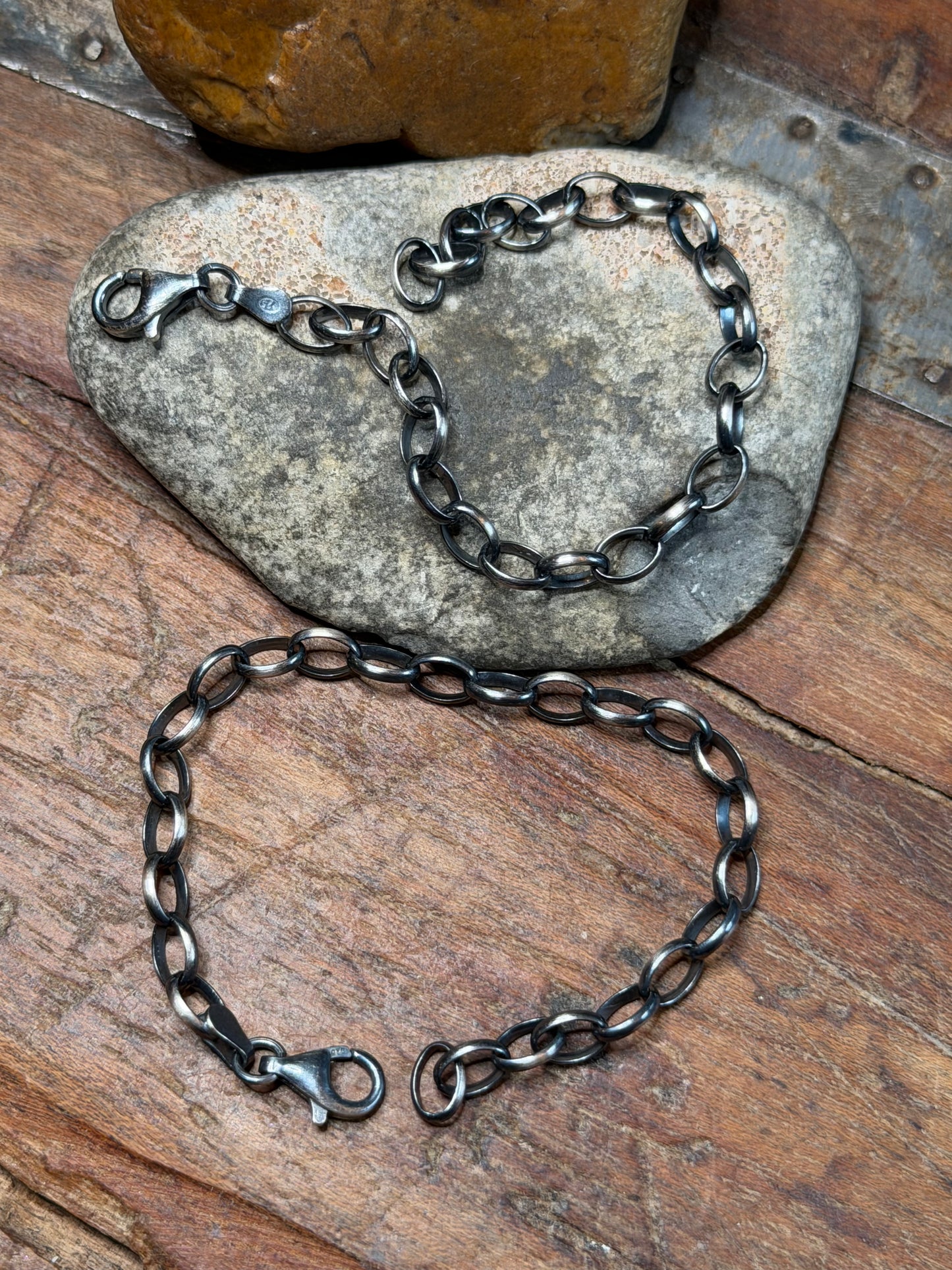 Connie - 2 - Silver Paperclip Necklace Extender - 6" Long