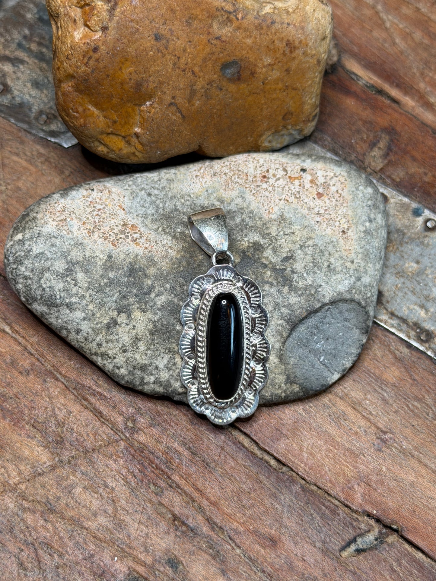 Lauren Ward - Silver Concho W Black Onyx Stone