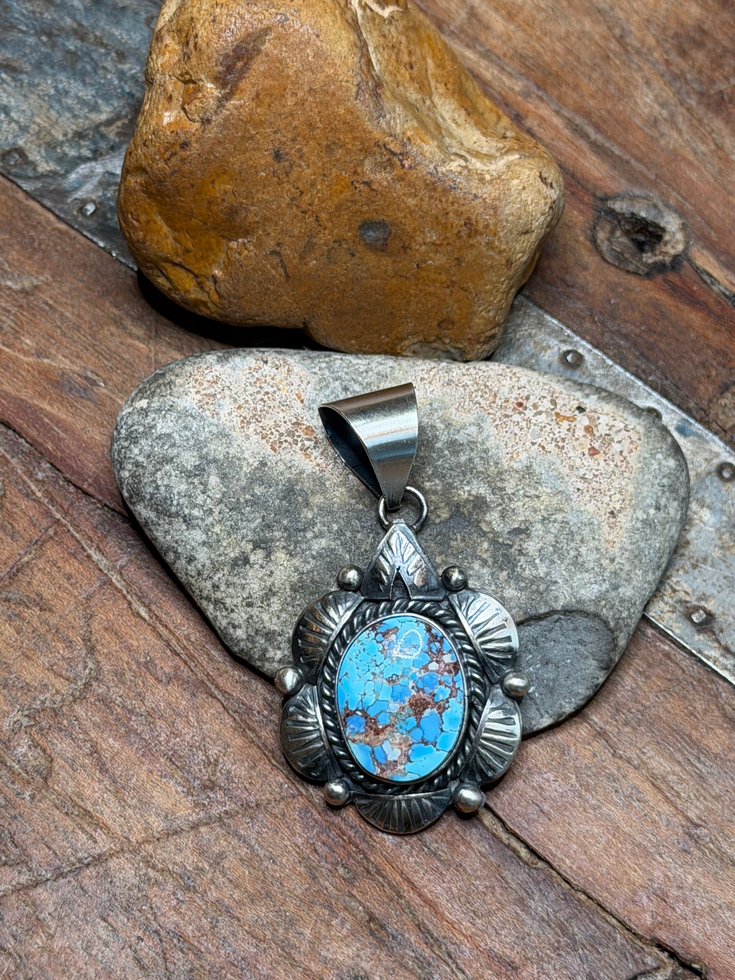 Vatech - Sterling Pendant w Turquoise Oval Stone