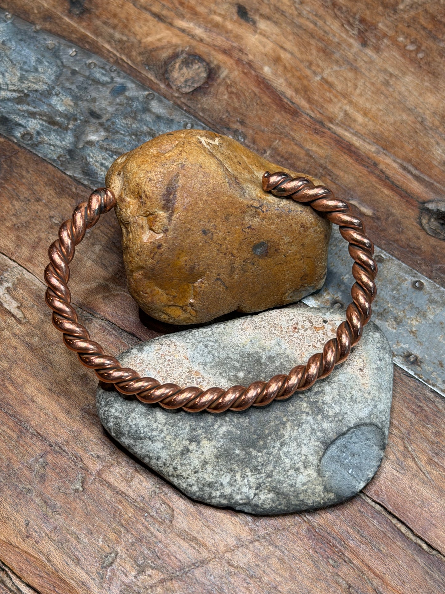 RO - Twisted Copper Cuff Bracelet