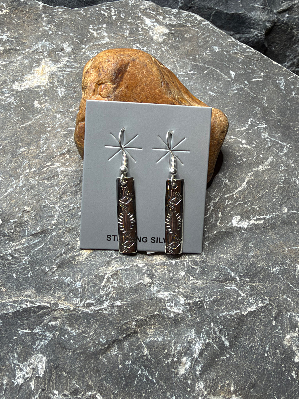 Mel - Sterling Dangle Bar Earrings